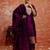 purple fancy cotton silk kurta set