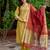 white fancy blended cotton kurta set