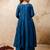 teal fancy silk blend kurta set
