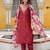 maroon fancy viscose rayon kurta set