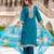 blue fancy viscose rayon kurta set