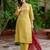 white fancy blended cotton kurta set