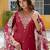 maroon fancy viscose rayon kurta set
