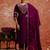 wine fancy viscose rayon kurta set