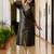 black fancy silk blend kurta set