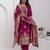 pink fancy jacquard kurta set