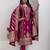 pink fancy jacquard kurta set