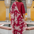 maroon fancy viscose rayon kurta set