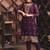 wine fancy georgette kurta set