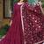 burgundy fancy pure silk kurta set