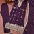 wine fancy georgette kurta set