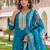 blue fancy viscose rayon kurta set