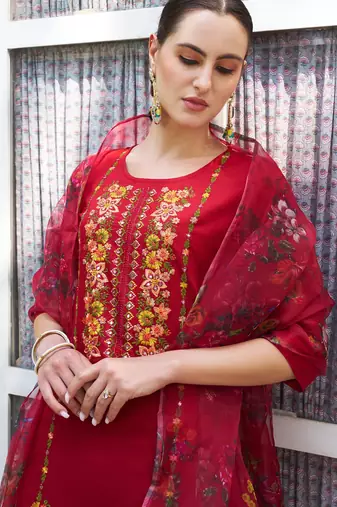 black fancy viscose rayon kurta set