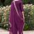 purple fancy viscose rayon kurta set