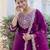 purple fancy silk blend kurta set
