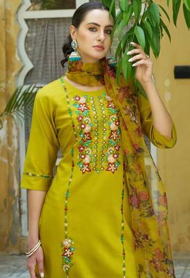 black fancy viscose rayon kurta set 2