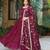 burgundy fancy pure silk kurta set