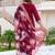 Maroon silk blend designer festive wear readymade suit