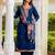 blue fancy viscose rayon kurta set