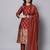 maroon fancy cotton silk kurta set