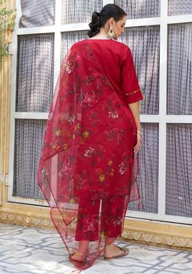 black fancy viscose rayon kurta set 4