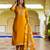 mustard fancy viscose rayon kurta set