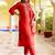 peach fancy viscose rayon kurta set