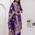 purple fancy jacquard kurta set