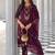 purple fancy pure viscose kurta set
