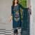 teal fancy pure viscose kurta set