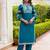 blue fancy viscose rayon kurta set