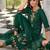green fancy pure viscose kurta set