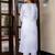 white fancy silk blend kurta set
