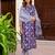 multicolor fancy blended cotton kurta set