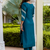 blue fancy viscose rayon kurta set