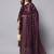 wine fancy cotton silk kurta set