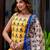 multicolor fancy blended cotton kurta set