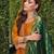 mustard fancy silk kurta set