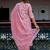 multicolor fancy blended cotton kurta set