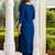 blue fancy viscose rayon kurta set