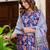 multicolor fancy blended cotton kurta set