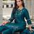 teal fancy silk kurta set