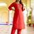 peach fancy viscose rayon kurta set