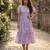 Purple color muslin printed stylish kurti