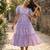Purple color muslin printed stylish kurti