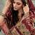 peach fancy silk kurta set