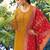Maroon silk blend designer festive wear readymade suit