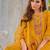 yellow fancy pure viscose kurta set
