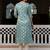 sea-green fancy silk blend kurta set
