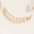 Pearl cluster layered single hair chain